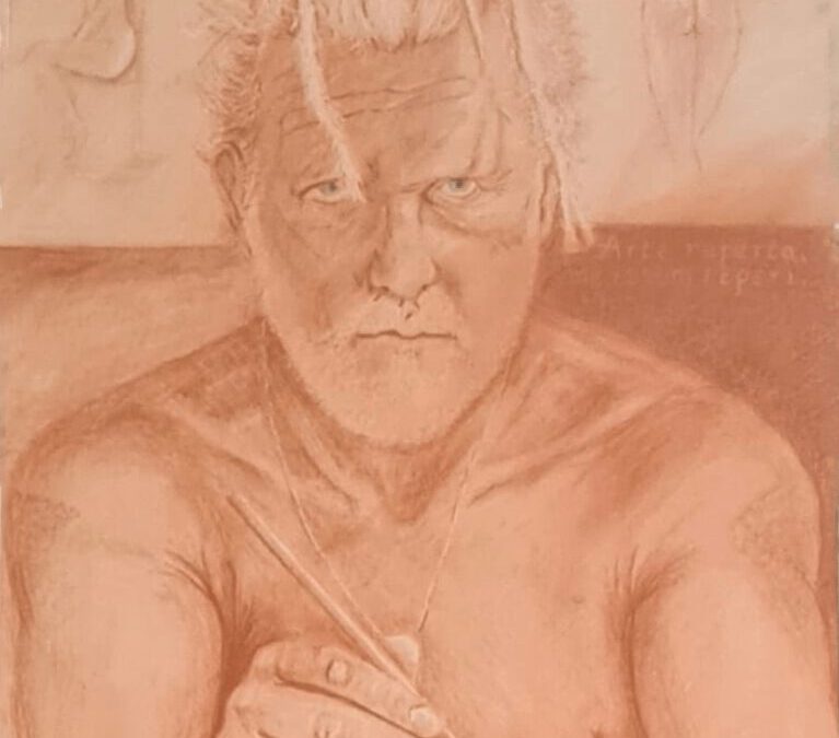 Arte Reperta – Self Portrait, Red Sanguin